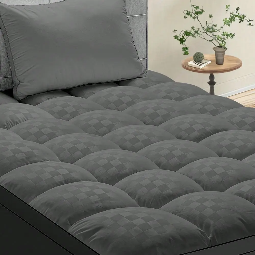 Thick Mattress Topper, Quilted Fluffy Soft Mattress Pad Cover Protector With 821Inch Deep Pocket, Cooling Breathable Pillow Top