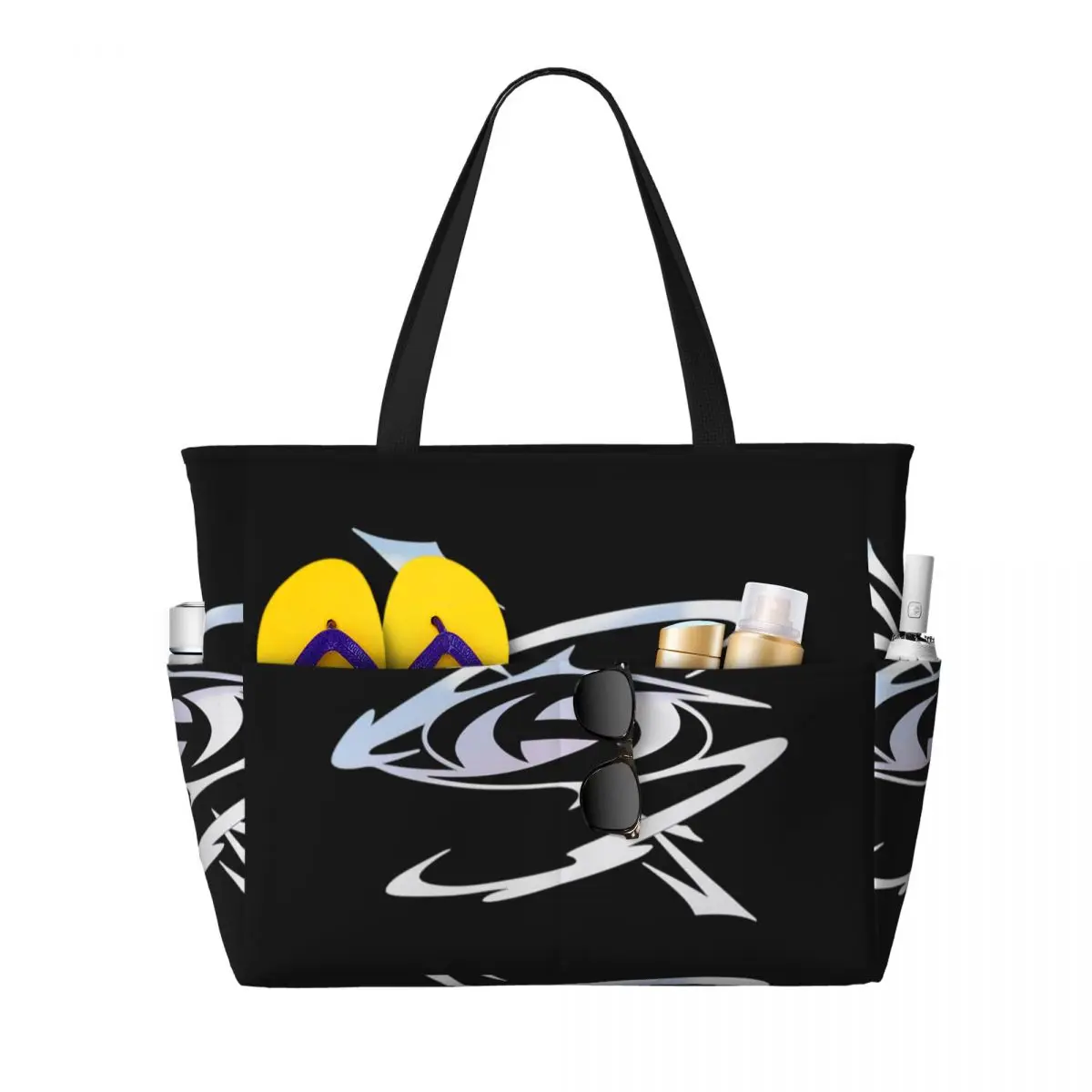 

Kpop ATEEZs Logo A TEEnager Zs Beach Tote Bag Sport Gym Yoga Duffle Large Tote Bag Women Travel Bag Fitness bag