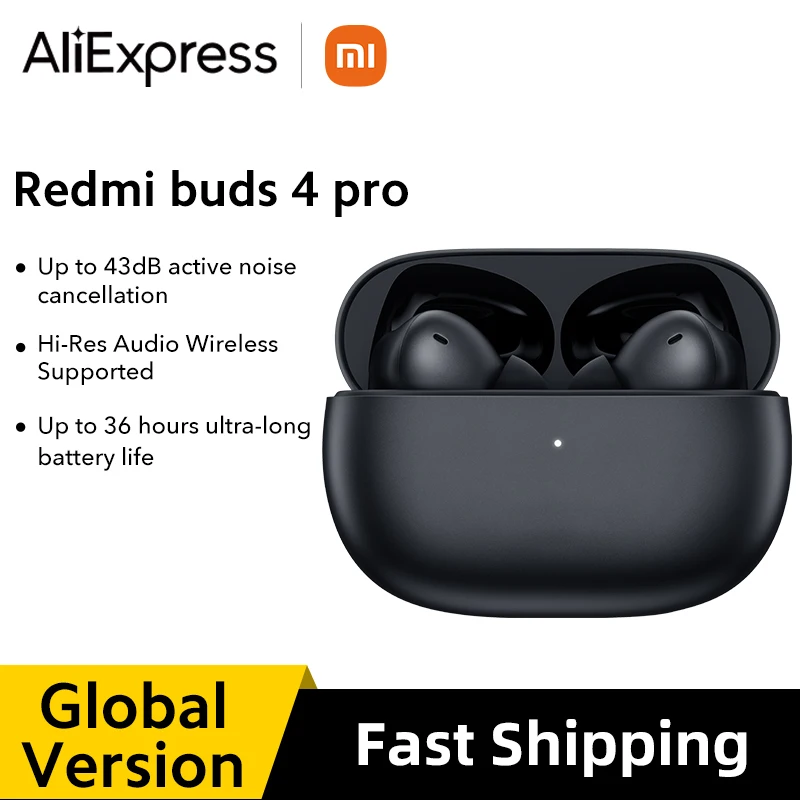 

Global version Redmi Buds 4 Pro Earphone TWS Active Noise Cancelling Bluetooth Earbuds Wireless Gaming Headphone