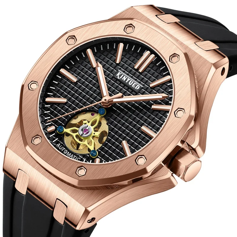 Free Shipping2023New Product-KINYUEDAutomatic 's Hollow Mechanical Business Fashion Men's Watch