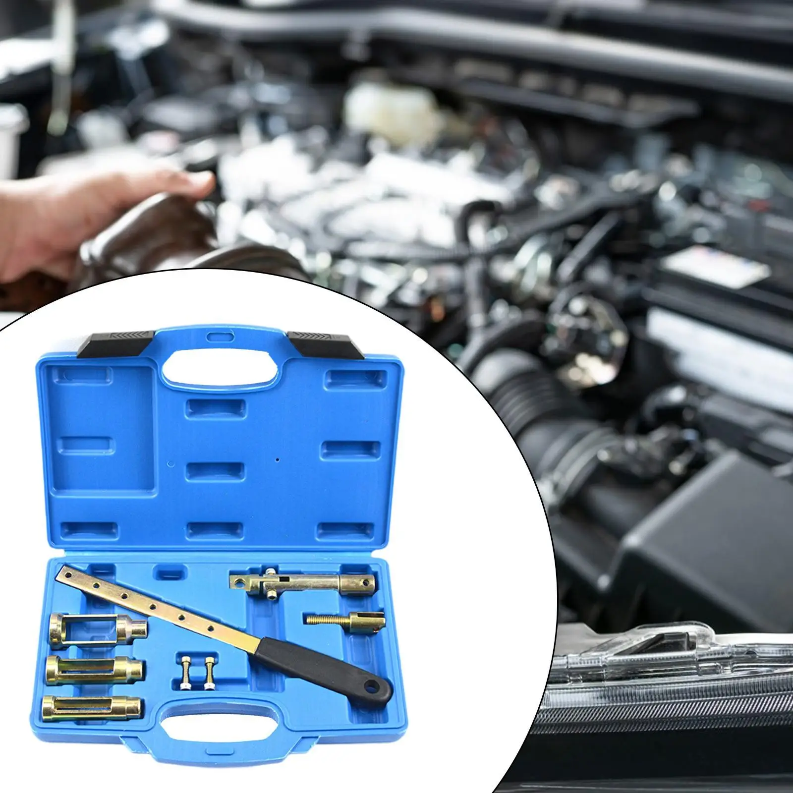 

8Pcs Stem Seal Remover Installer Tool Set Replace Automobile Adjustable Professional Accessories Sturdy Valve Spring Compressor