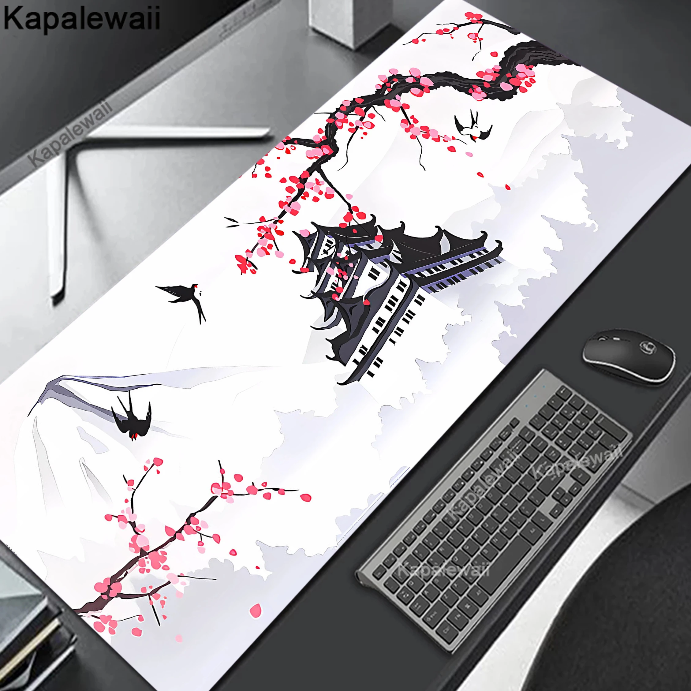 

Japan Cherry Blossom Mouse Pad XXL Home Laptops Gaming Deskmat Sakura Mousepad Anime Office Carpet Gamer Keyboard Computer Desks