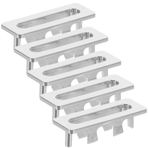 5 uds cubierta decorativa lavabo desbordamiento canal de agua embudo grifo de plástico baño