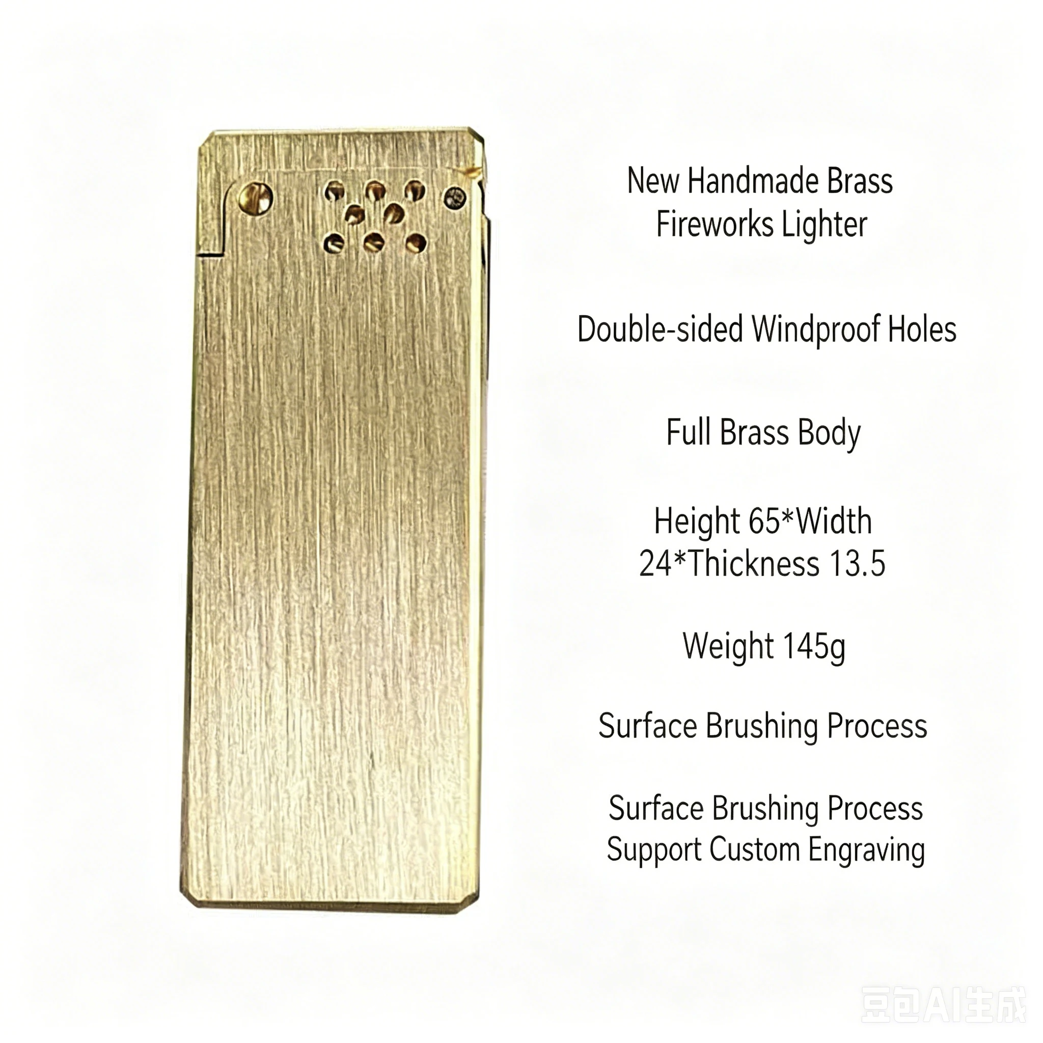 Rare Metal Brass Gasolines Trench Lighter for Men Vintage kerosenes Wicks Lighter Collection Fuel Oil Lighter Gift