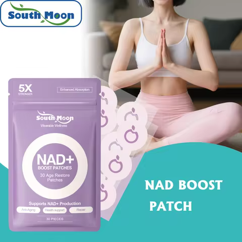 30/60/90pcs NAD+ Transdermal Patches Energy Support Lightweight Design Portable Body Wellness Patch