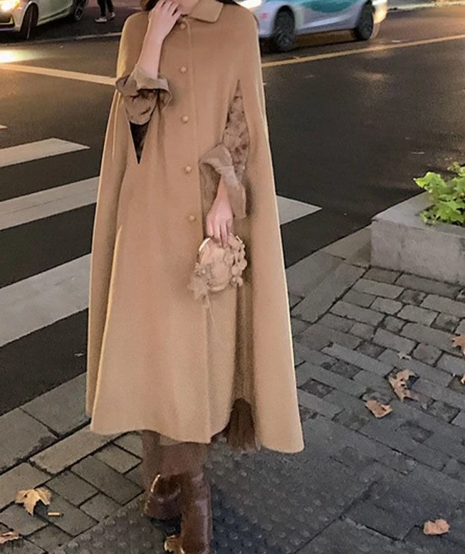 

2025 Winter New Woolen Coat Fashion Style Coat Medium and Long Women's Edition