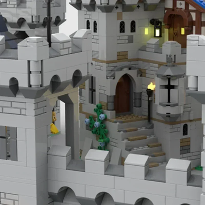 Modular Knight Castle Model Moc Building Bricks Medieval Fortress Technology Blocks Gifts Christmas Toys DIY Sets Assembly