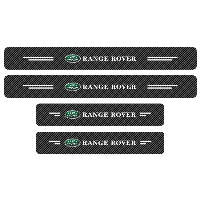 4-Piec Car Door Sill Tape Door Sill Protection Sticker Anti-Scratch For Land Rover Range Rover Discovery 4 Freelander 2 Defender