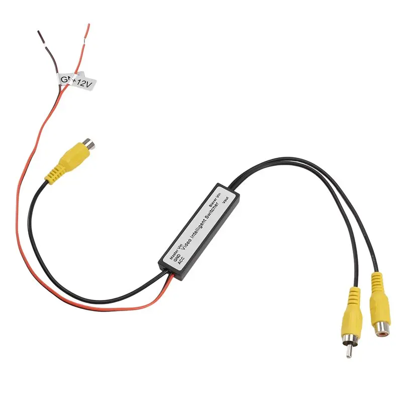 【Top Sale !!】Intelligent For RCA Video Switcher Auto For Car Reverse Camera Input AV 2 In 1 Out For Caravan Cam Or Front
