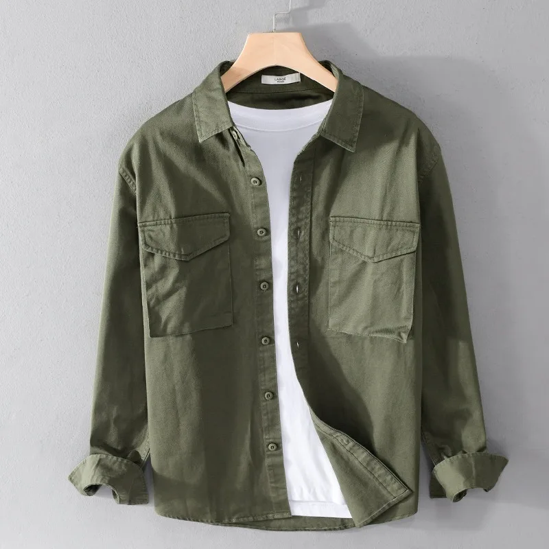 

Men's Casual Shirt Loose and Breathable Suitable for Outdoor Cycling Hiking Camping Home Use Daily Wear Men's Workwear Jacket