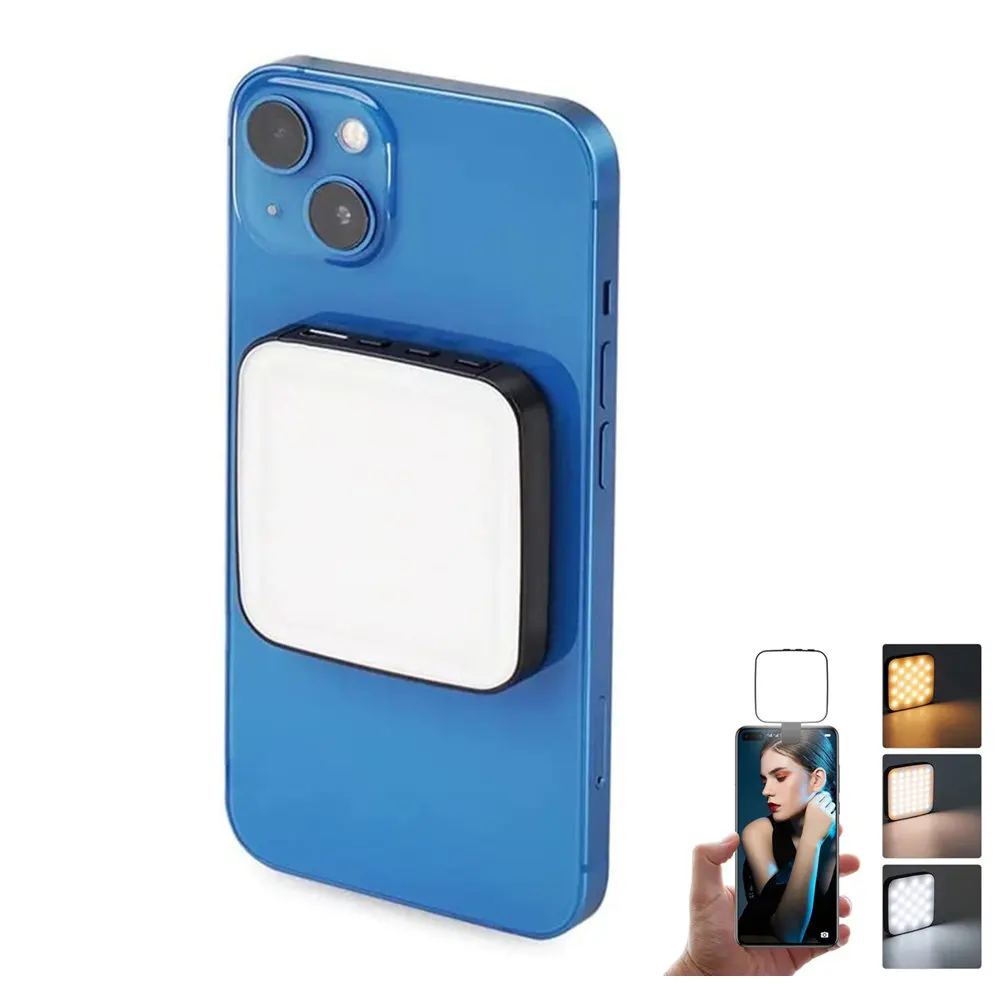 New Magnetic Selfie Light Led Fill Light for Makeup Video Magnetic Holder for Magsafe Iphone 12 13 14 Series Android Phone Light