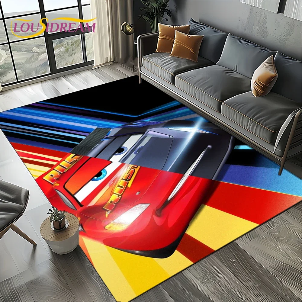 Cars Disney Lightning McQueen Cartoon Carpet Rug for Bedroom Living Room Home Sofa Decoration,child Large Decor Floor Mat Gift