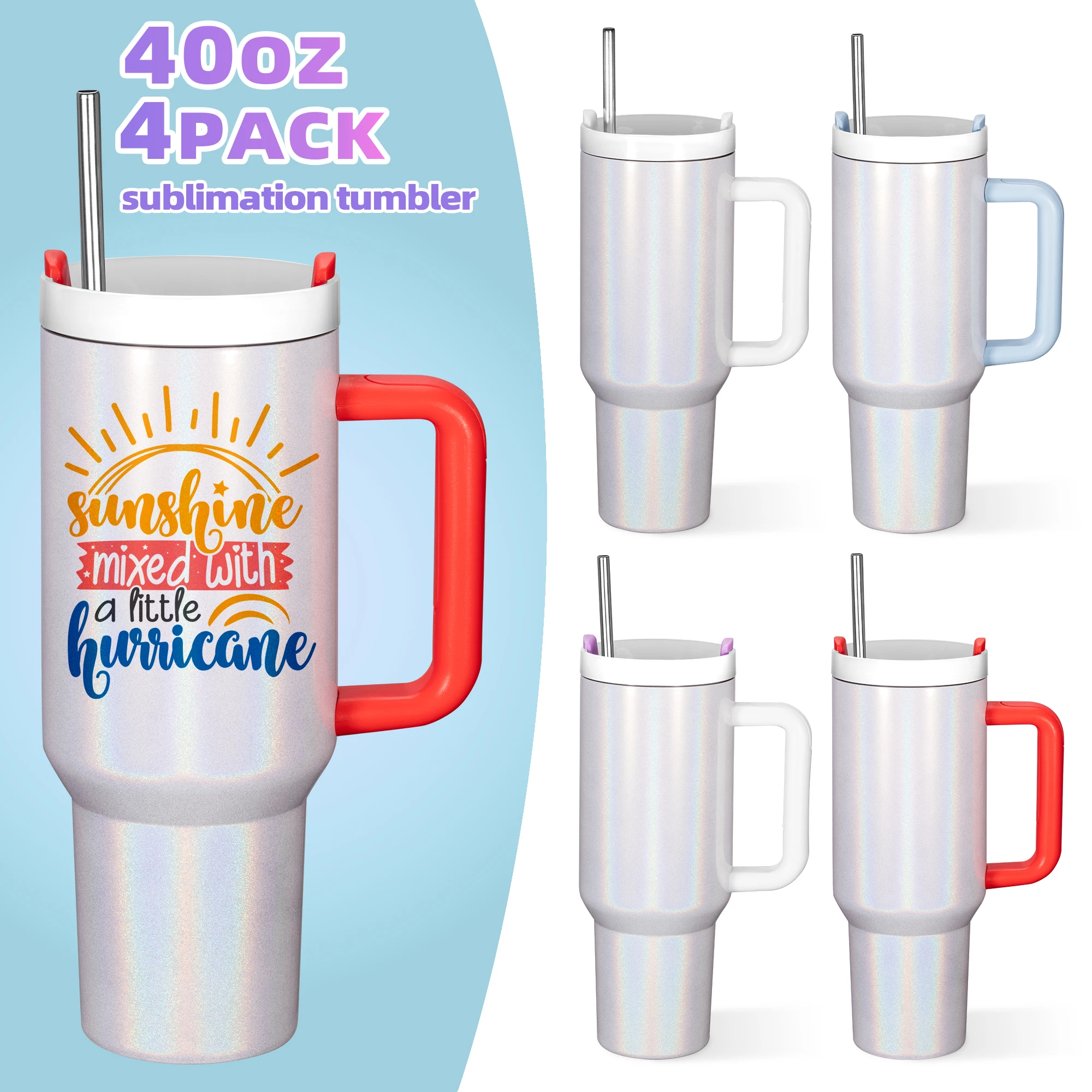 

4 упаковки, 40 унций, стаканы для сублимационной вспышки, заготовки для сублимации оптом, бутылка для воды с вакуумной изоляцией, предметы первой необходимости для путешествий