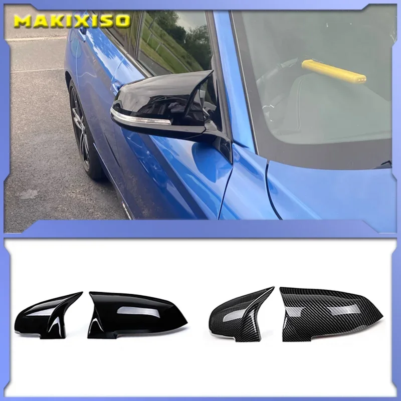 

2 pieces Rearview Mirror Cover Cap Carbon Black for BMW Series 1 2 3 4 X M 220i 328i 420i F20 F21 F22 F23 F30 F32 F33 F36 X1