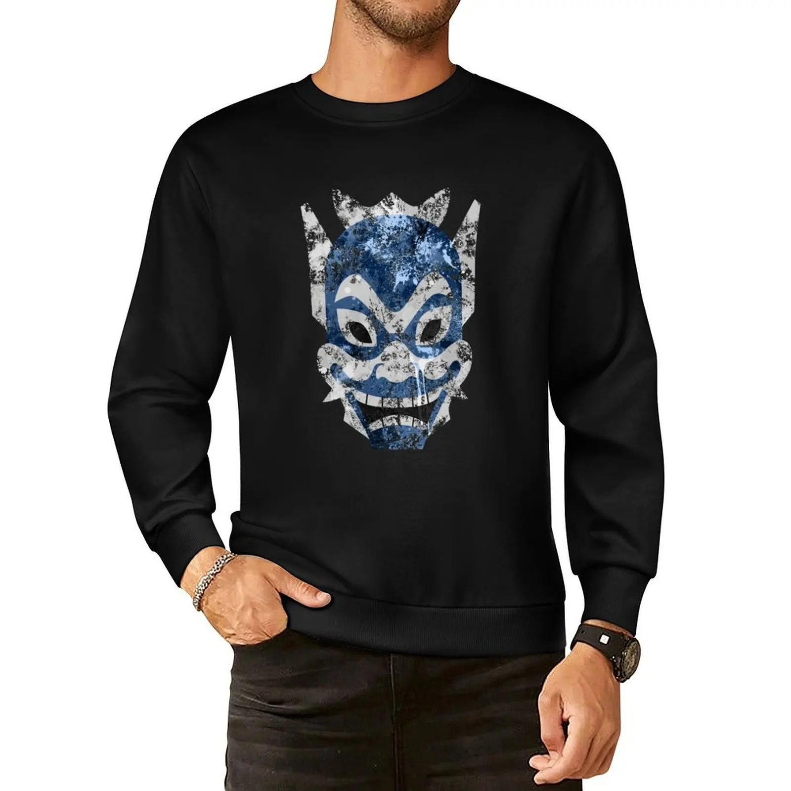 

Blue Spirit Splatter Pullover Hoodie tracksuits mens designer clothes men wear men clothing new in hoodies & sweat-shirt