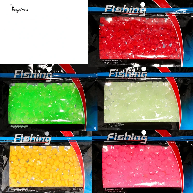 50pcs/bag Silicone Corn Smell Soft Bait Floating Water Corn Carp Fishing Lures With the Cream Smell of Artificial Rubber Baits