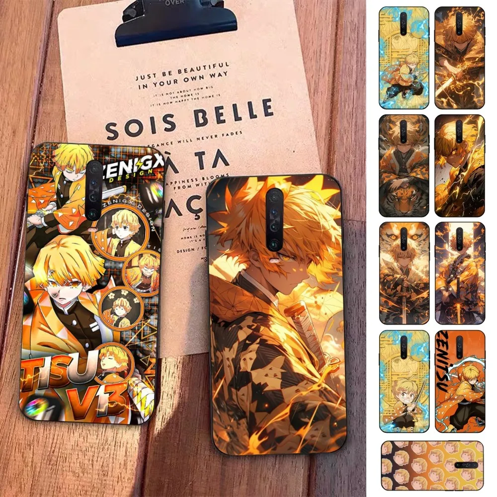 

Zenitsu Agatsuma Demon Slayer Phone Case For Redmi 5 6 7 8 9 10 Plus Pro 6 7 8 9 A GO K20 K30 K40 Pro Plus F3 Fundas