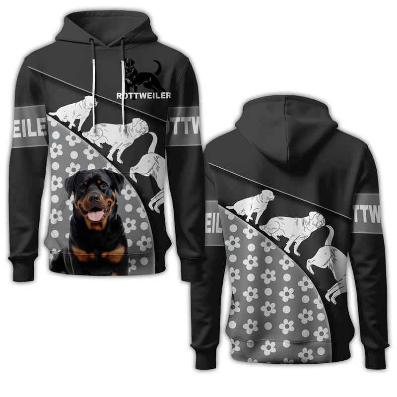 Rottweiler Bulldog Graphic Sweatshirts Face Pet Hoodies For Men Women Clothes Beagle Great Dane Dog Hoodie Labrador Husky Hoody