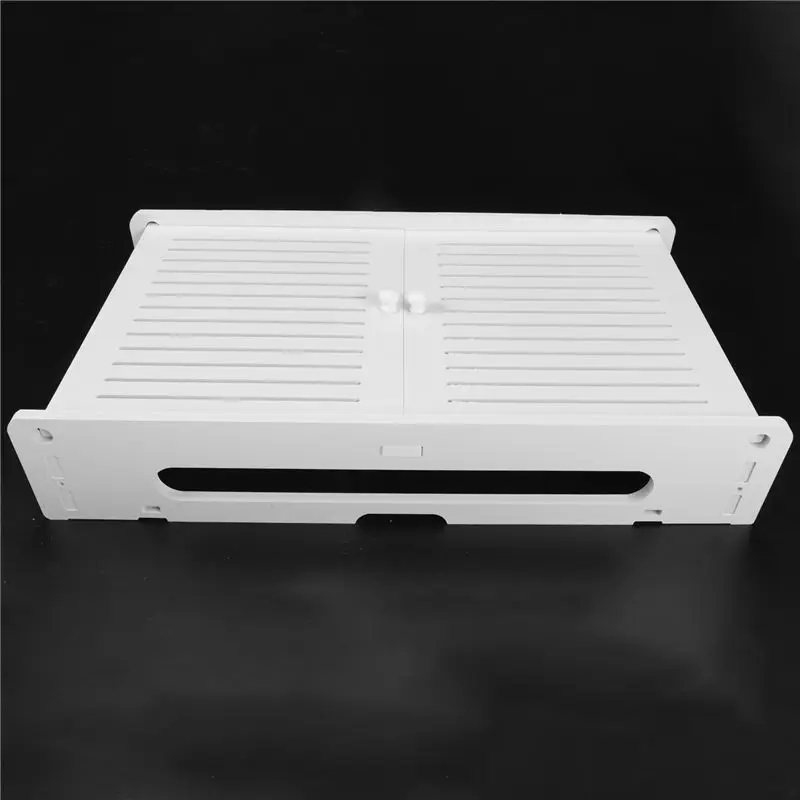 ABKW-Wireless Wifi Router Storage Boxes Wooden Box Cable Power Plus Wire Bracket Wall Hanging Plug Board Storage Shelf