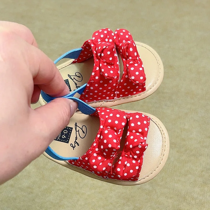 Baby Walking Princess Sandals 2026summer New Simple Children Lightweight Shoes Casual Baby Anti Slip Daily Bow Walking Sandals