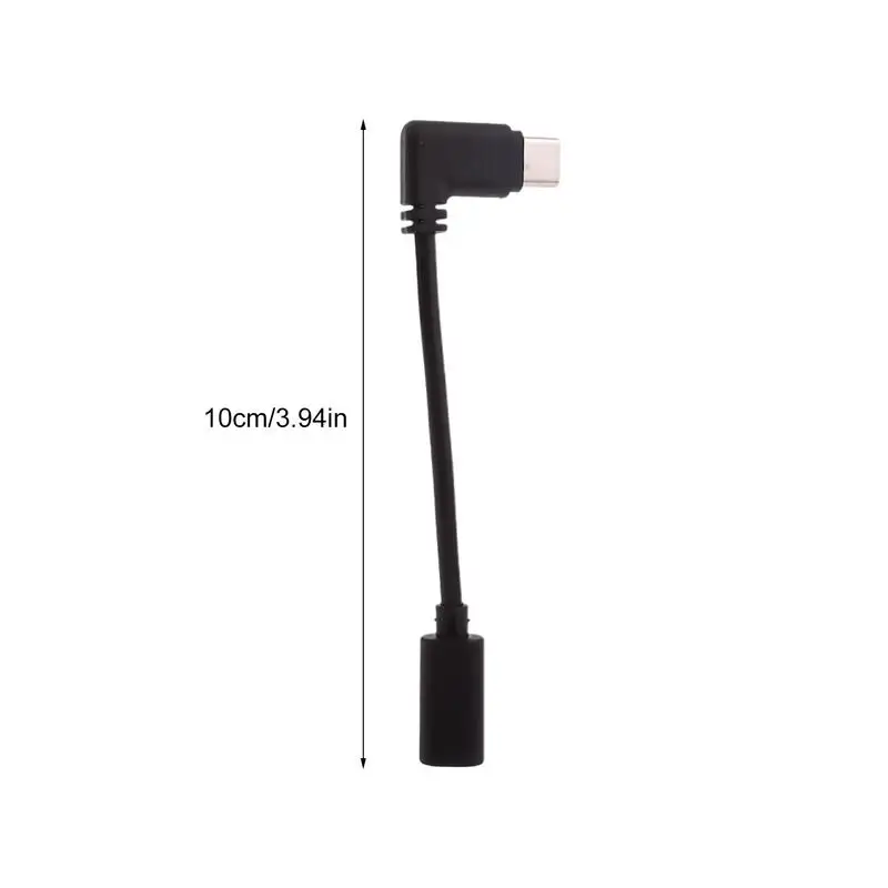 Cable USB hembra a USB C macho USB C OTG adaptador de ángulo recto 5Gbps transmisión rápida estable Cable de transferencia de datos de Audio y vídeo HD