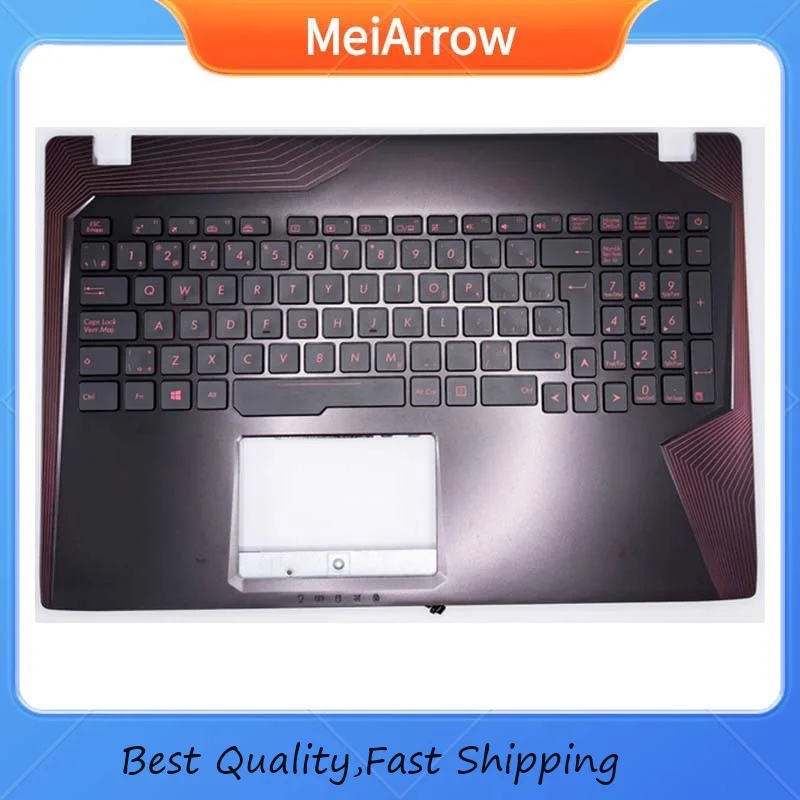 MEIARROW         New/org For Asus ROG Strix GL553V GL553VW ZX53 FX53V ZX53VM FZ50VD Palmrest EUR UK keyboard upper cover Backlit