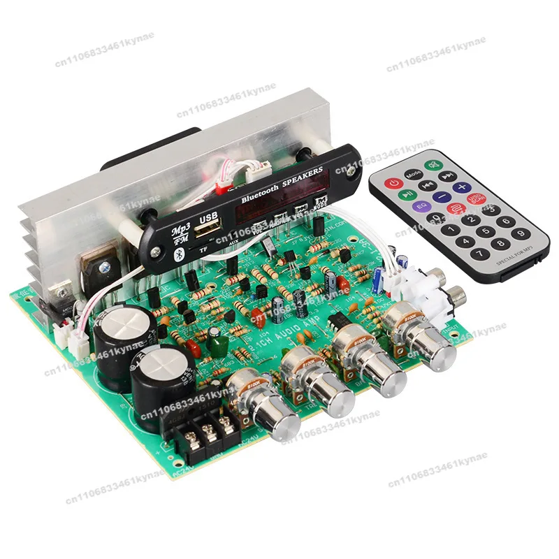 4Pcs Suitable for DX-2.1 Bluetooth Power Amplifier Board 2.1 Channels, High Power Can Be Plugged Into U Disk TF Card 3.5 Audio