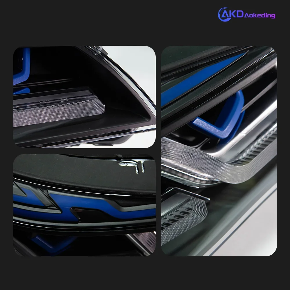 AKD سيارة التصميم رئيس مصباح لسيارات BMW E60 المصابيح الأمامية 2003-2009 523i 530i الملاك العين LED المصباح DRL Hid ثنائية زينون السيارات