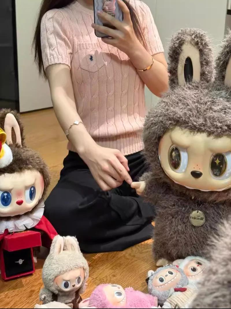 

Genuine Pop Mart Labubu Zimomo 10th Anniversary Big Chief Angel Plush Doll Collectible Soft Fluffy Toy Best Gift For Collectors