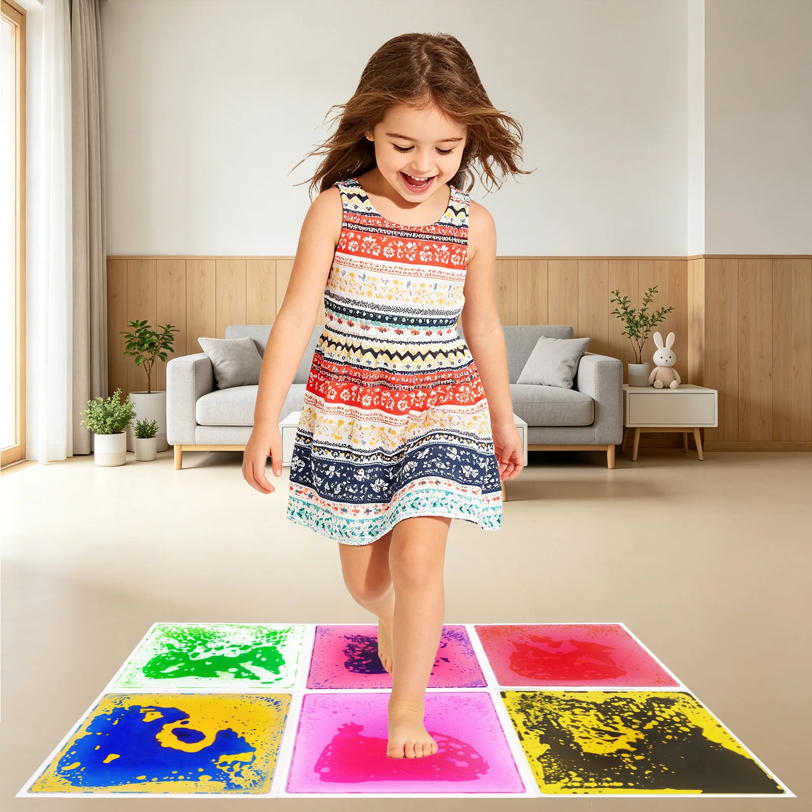 Liquid Sensory Tiles Floor Sensory Toys Waterproof Sensory Play Mat Sensory Classroom Must Haves Sensory Path