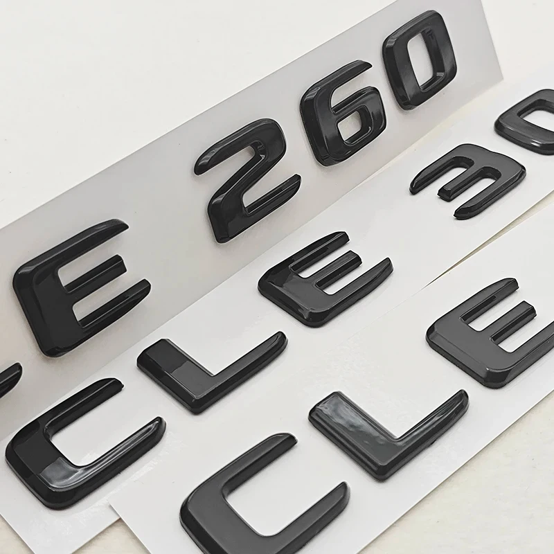 3D ABS Car Letters Logo CLE200 CLE260 CLE300 Badge Rear Trunk Emblem Decals For Mercedes Benz C238 A238 Car Sticker Accessories