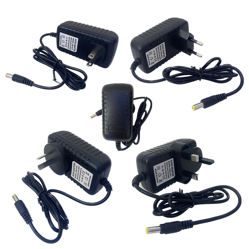 Lighting Transformers AC110 220V To DC 24V 1A US EU AU UK Plug Power Supply Adapter 24W Converter For 5050 5630 LED Strip Driver