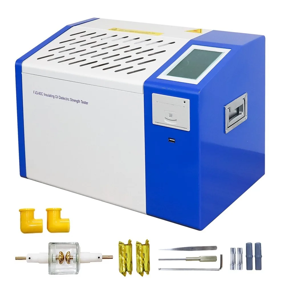 Transformer Oil Dielectric Strength Tester Dielectric Tester Oil Breakdown 80kV