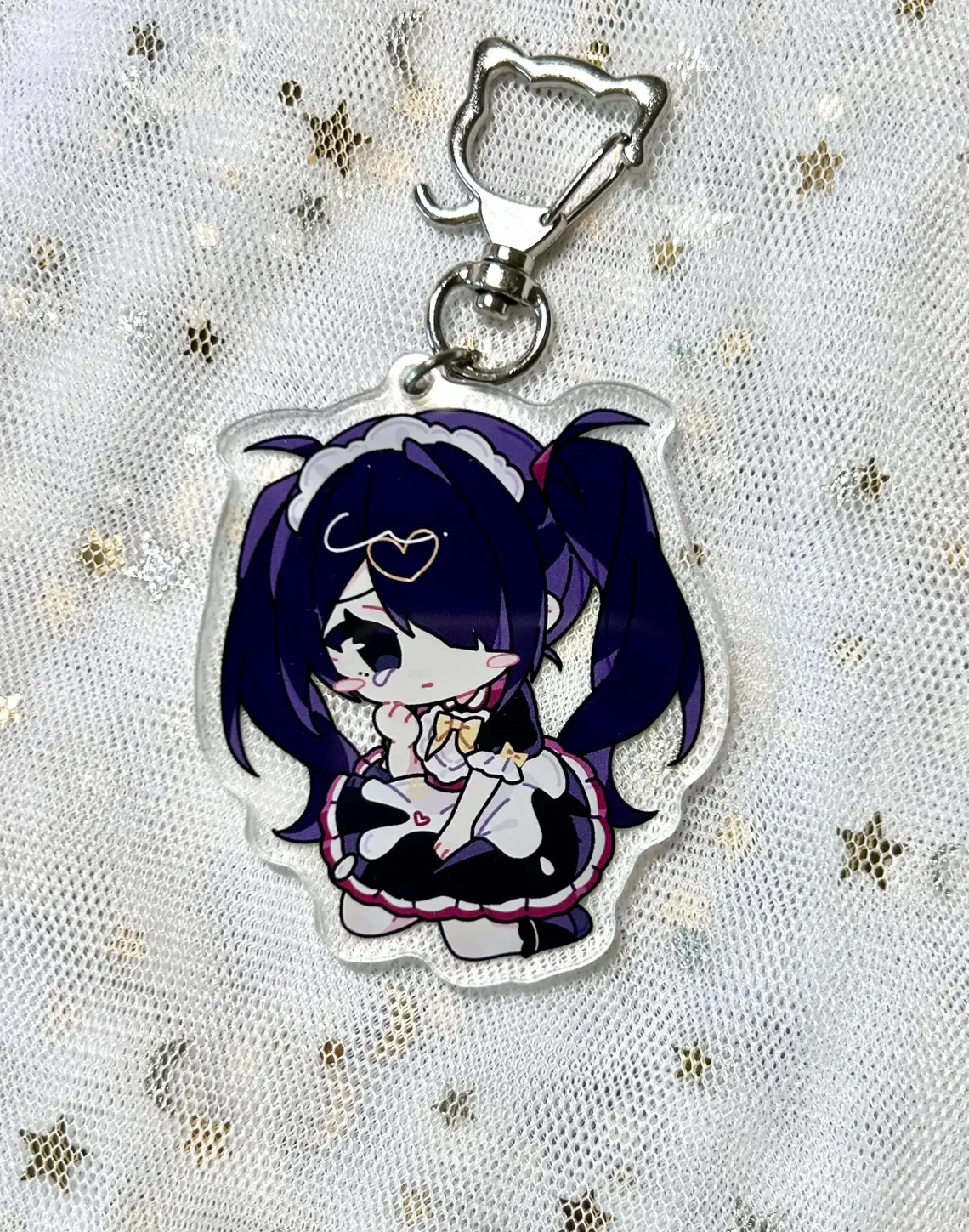 NEEDY GIRL OVERDOSE Ame Chan & Kangel Cake Outfit 6cm Acrylic Keychains Anime Themed Collectible Keychains
