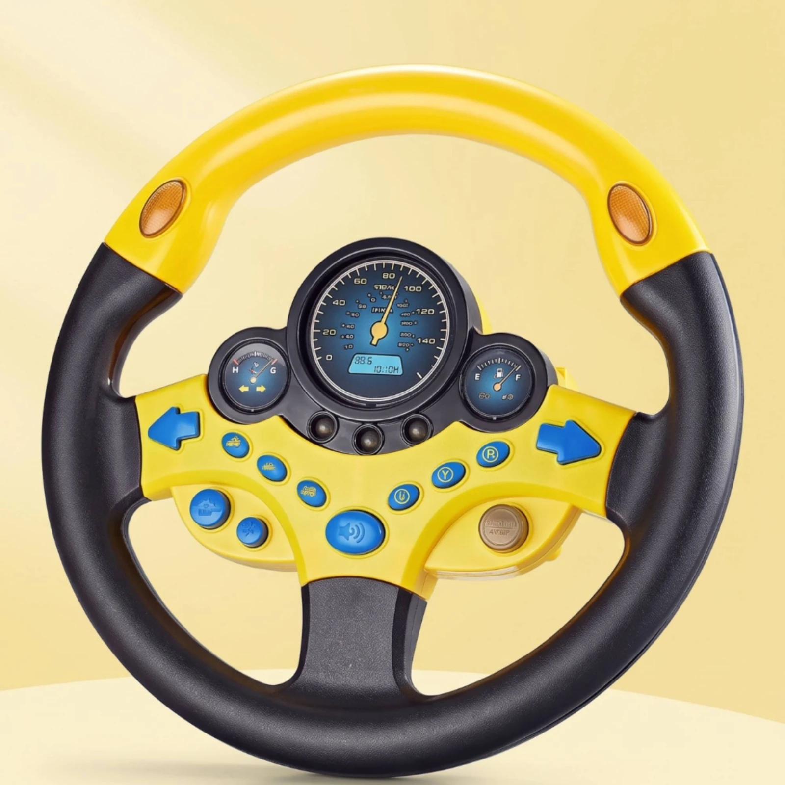 Car Driving Simulator Toy Early-Learning Car Steering Wheel Toy Simulated Driving Steering Wheel Child-Friendly Non-Powered view 2