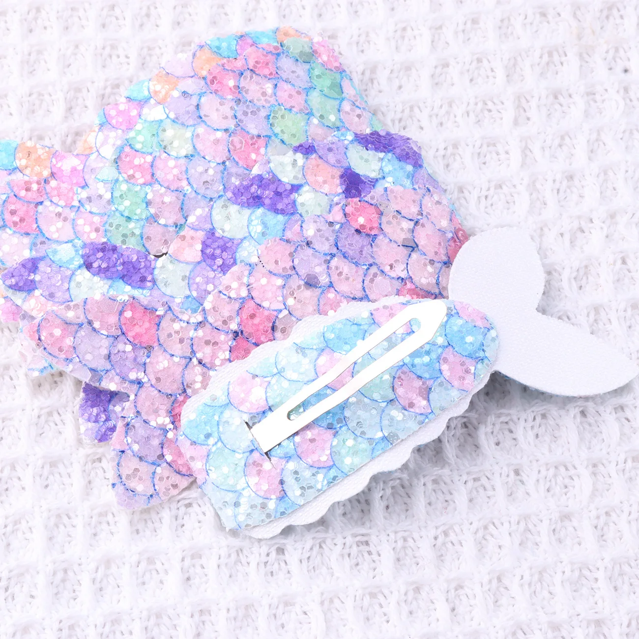 8 stücke Glitzer Meerjungfrau Haars pangen für Mädchen Prinzessin Haars pangen Metall Haarnadeln für Baby Kleinkinder Alligator Clips Haarschmuck – Detail 5