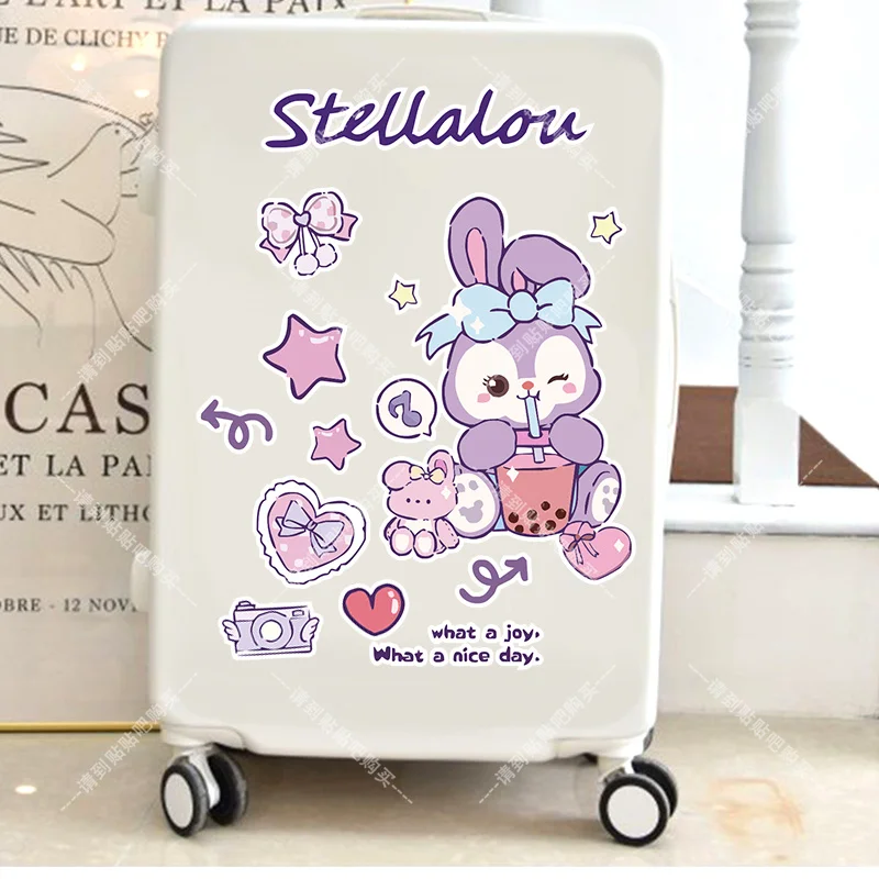 ディズニー漫画ダッフィーかわいいステラルー誕生日プレゼント、車のスクラッチマスク装飾、冷蔵庫、トイレ装飾ステッカー