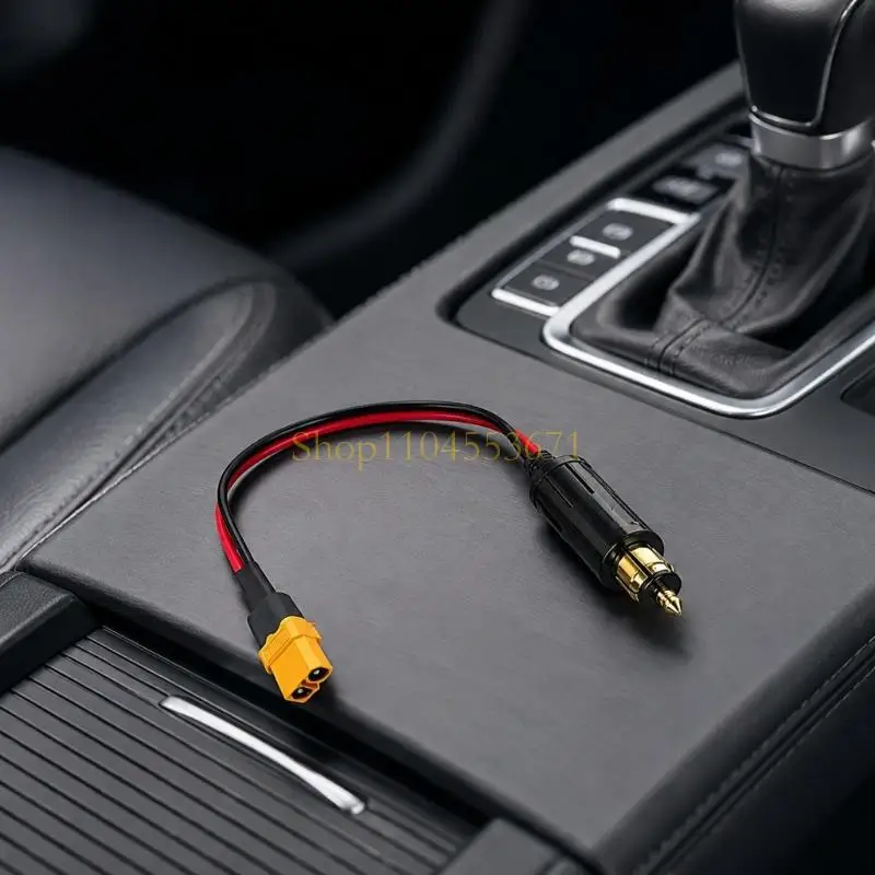 Best Seller PVC-Covered 12V Motorcycle DIN to XT60H Female Power Cable, with Both Red and Black Power Ends Already Finished