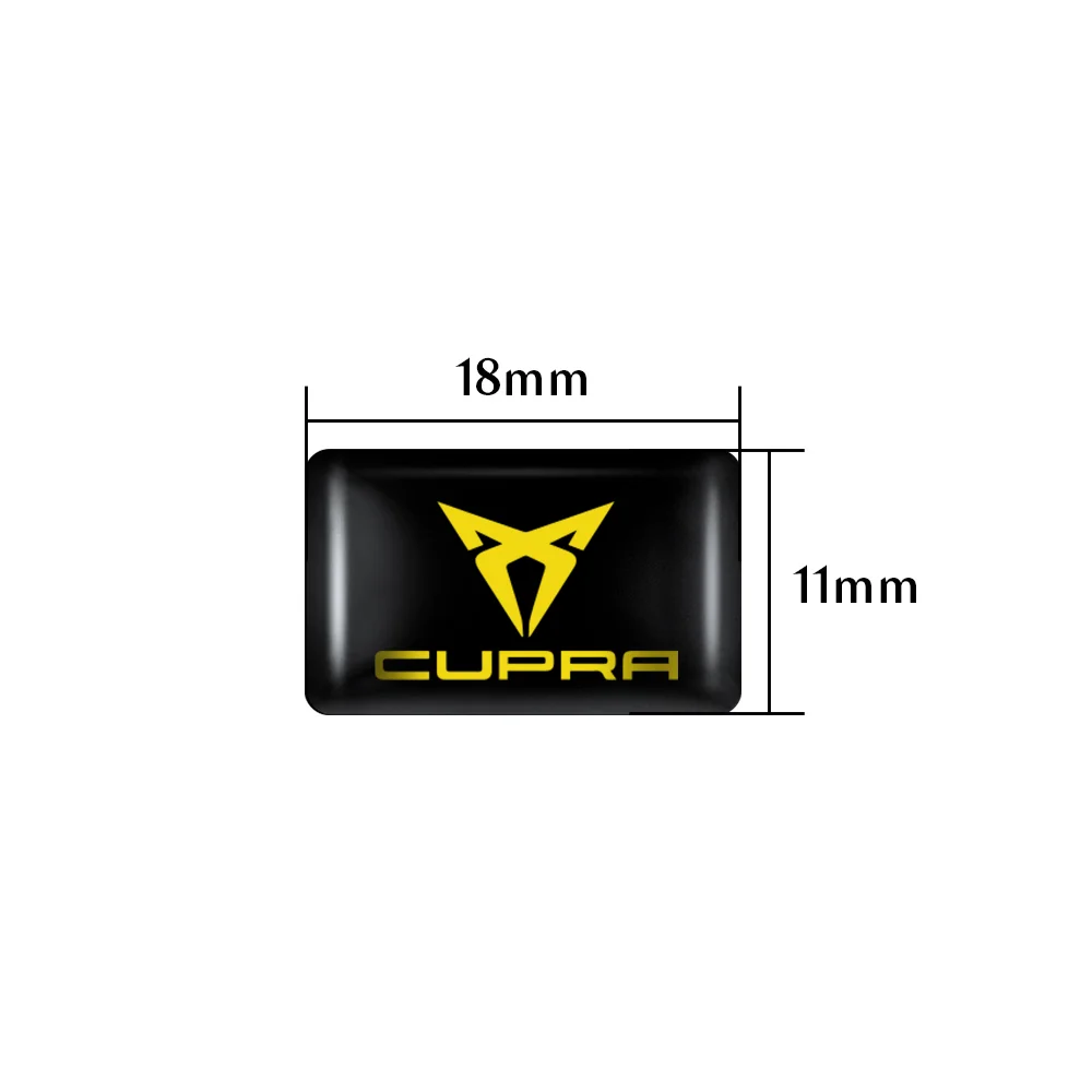 5/10Pcs 3D Epoxy Car Interior Stickers Cupra LOGO Badge Decorative Accessories For Seat Cupra FR Racing Ibiza Leon Ateca Toledo