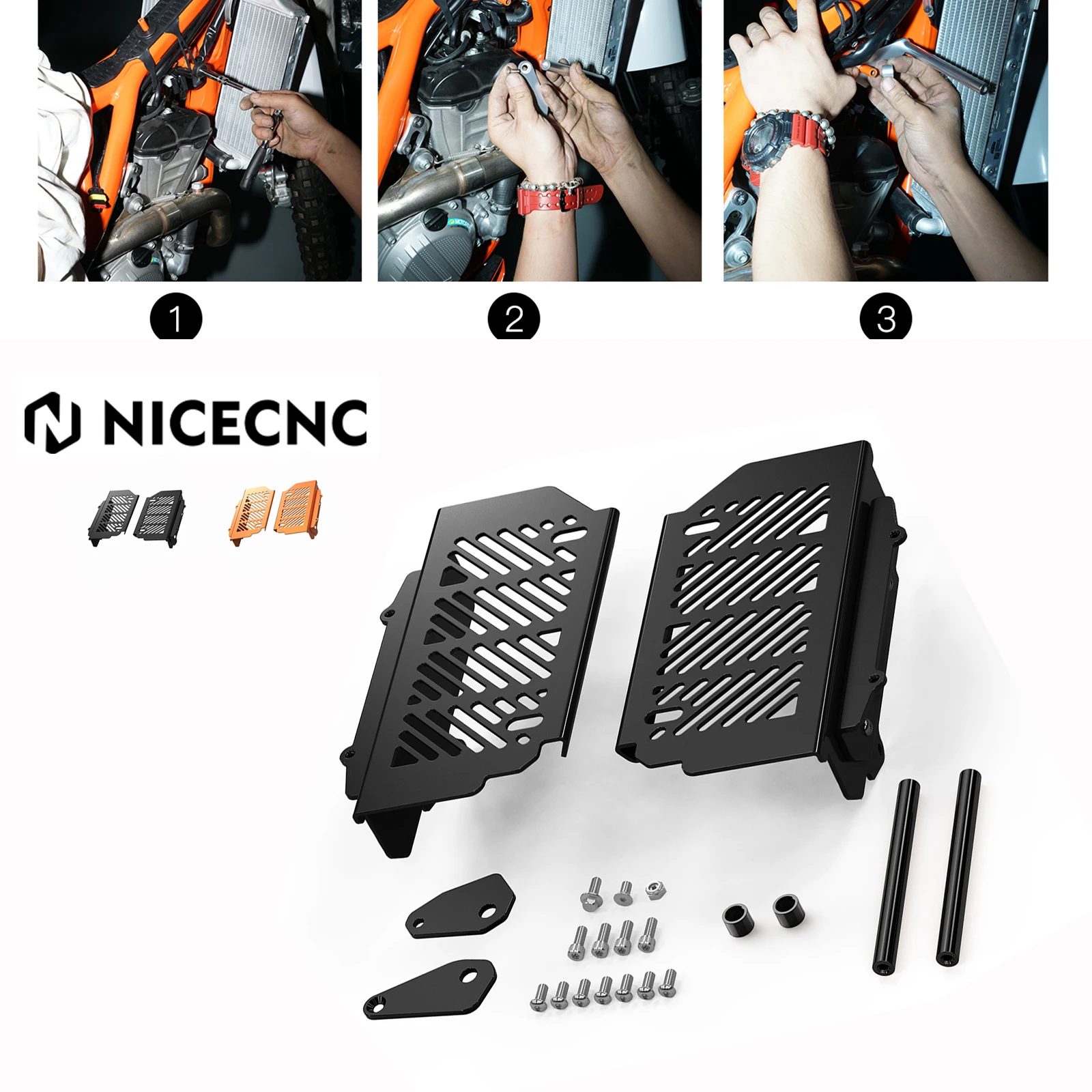 

For KTM EXC 300 2017-2019 Radiator Grille Guard Grill Cover 125 250 350 450 500 XCW XCFW EXC EXC-F TPI Six Days XC XCF SX SXF