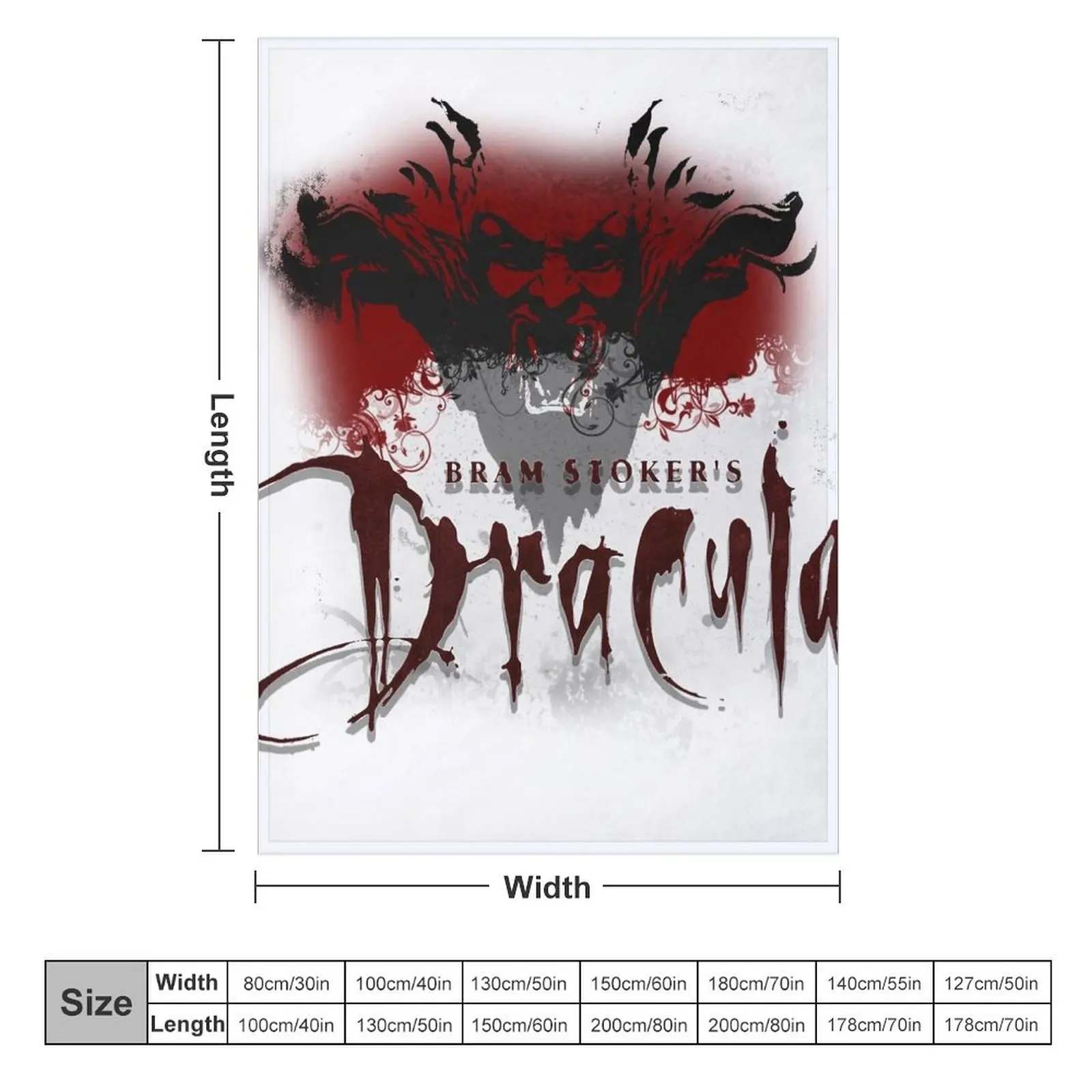 Dracula - Bram Stoker Throw Blanket Weighted Multi-Purpose Blankets