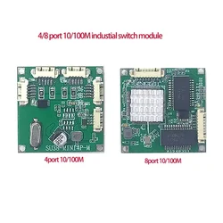 Mini PBCswitch module PBC  4/8Ports Network Switches Pcb Board 10/100M indutrial switch module,