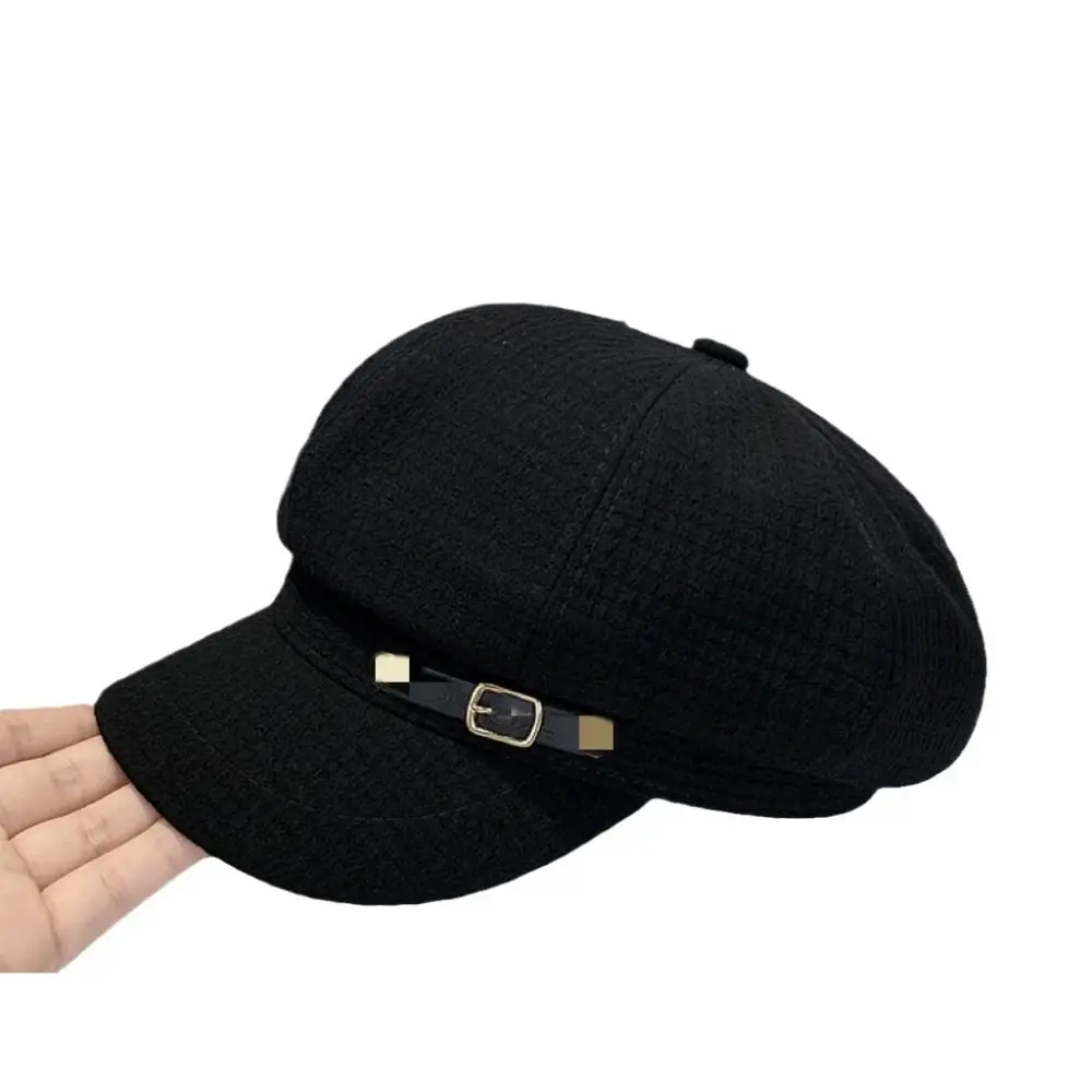 Neue achteckige Hut Newsboy Retro Mode Designer Visiere Kappe Zubehör Eimer Hut Herbst Winter