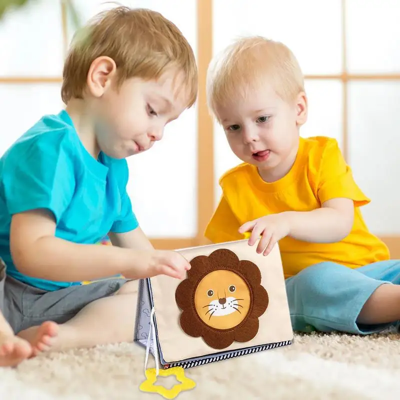 Livre froissé coloré pour bébés, nettoyage mentaires oriel, jouets d'éducation précoce, livre doux pour bébés, gril