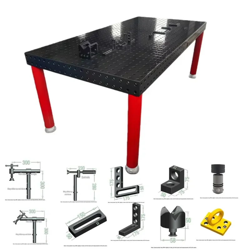 New CNC Machined Modular Welding Table Workbench Holes (16mm/28mm Aperture) Nitrided Steel HT300 Cast Iron No Electricity