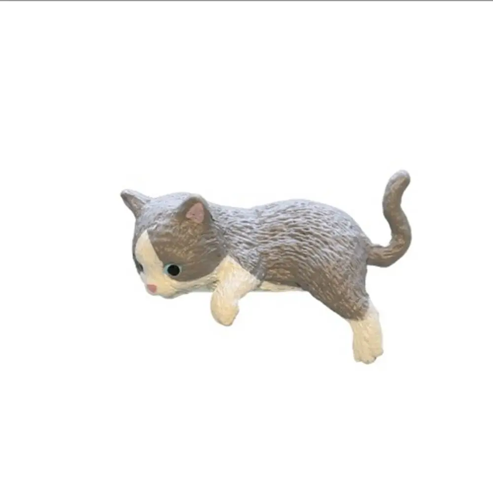 

Simulation Edge Cat Figurines DIY Cartoon Cat Refrigerator Sticker Material Resin Miniatures Car Cat Ornament Kids Toy
