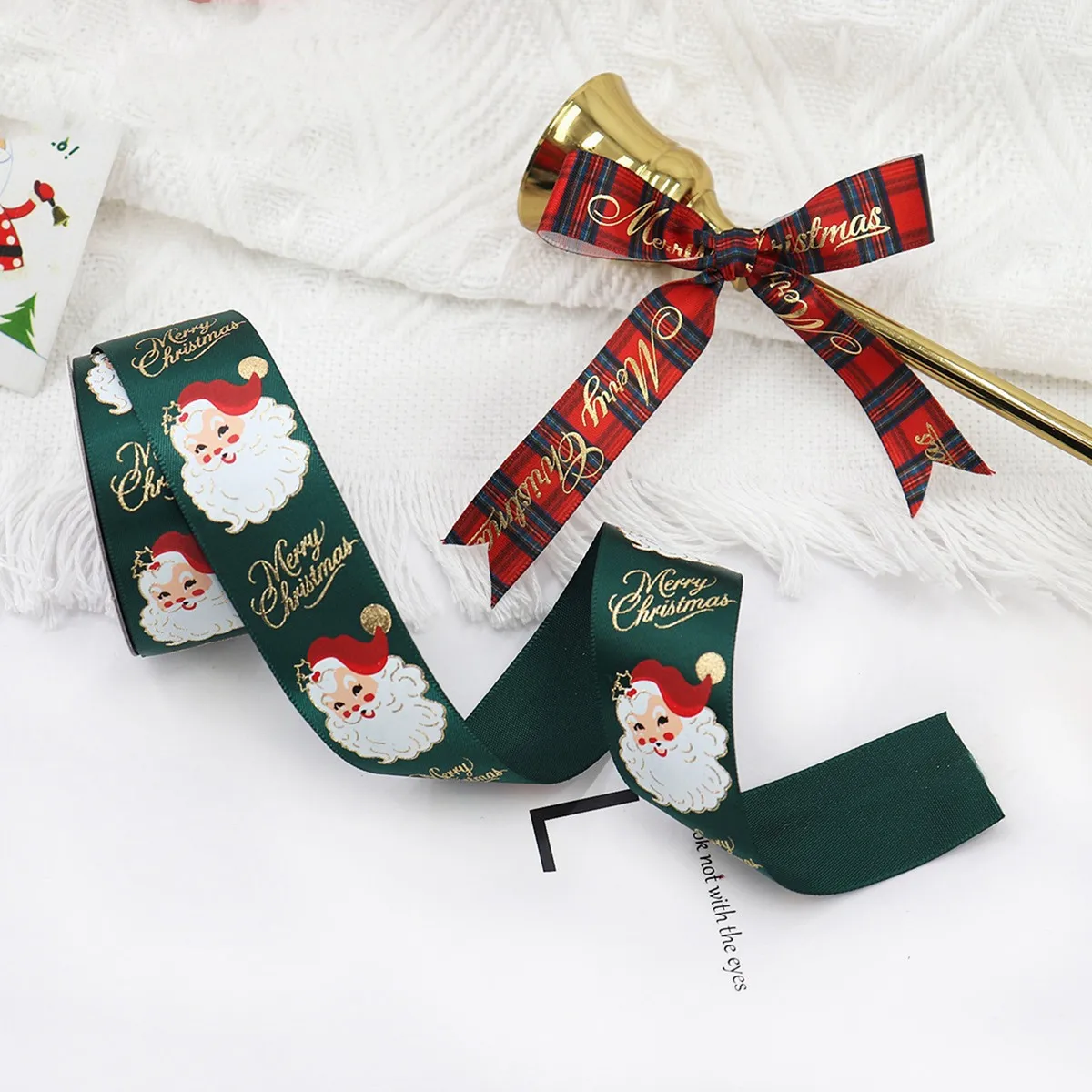 

12 Pcs Printed Christmas Ribbon 5 Yards Each Christmas Grosgrain Ribbon For Gift Wrapping Crafts DIY-A83Z