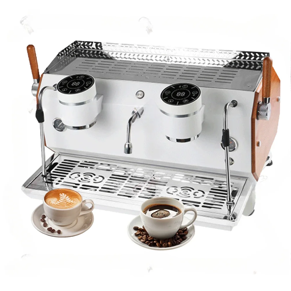 

Commercial espresso coffee machine Cappuccino Coffee maker double group coffee machine with imported pump