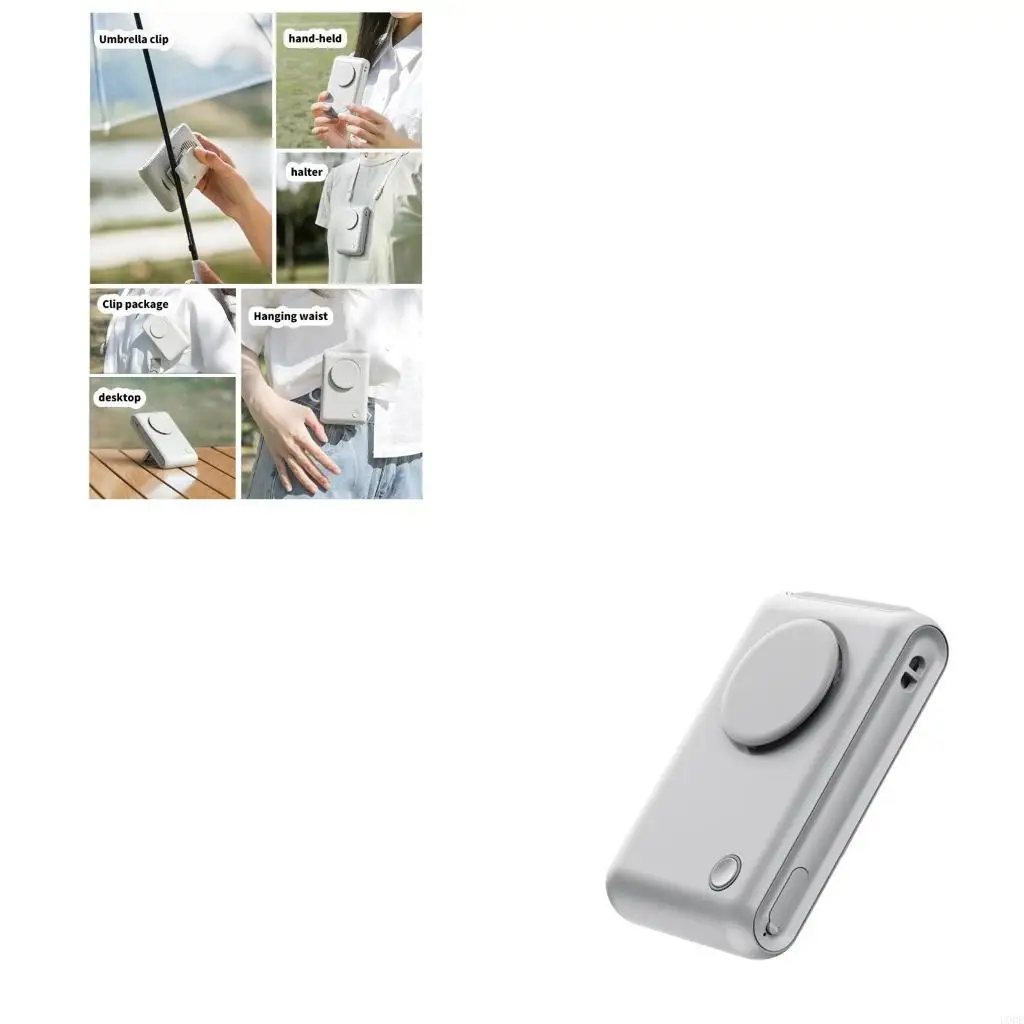 

Портативный поясной вентилятор с задним зажимом, подходит для путешествий, активного отдыха и повседневного использования.