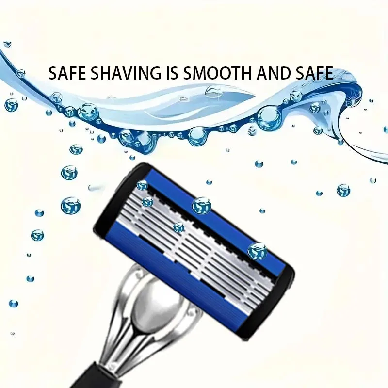 شفرة الحلاقة اليدوية الصينية ذات التصميم التقدمي ومقبض مضاد للانزلاق هي ملحق حلاقة لا غنى عنه للرجال #3